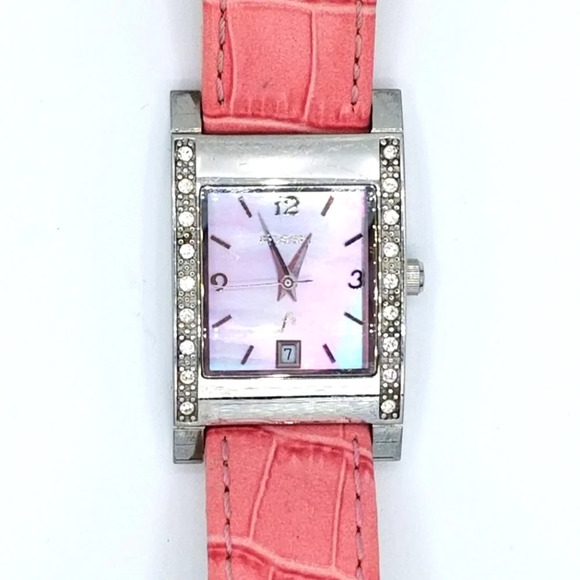 Fossil F2 Genuine Leather Pearl Face Watch - Picture 2 of 5